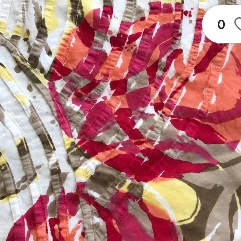 Chico’s Gorgeous Colorful Full Circle Skirt Lined 100% Cotton Size Small (4-6)